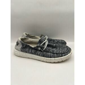Hey Dude Wendy Sox Gray Slip On Shoes Women Size 7